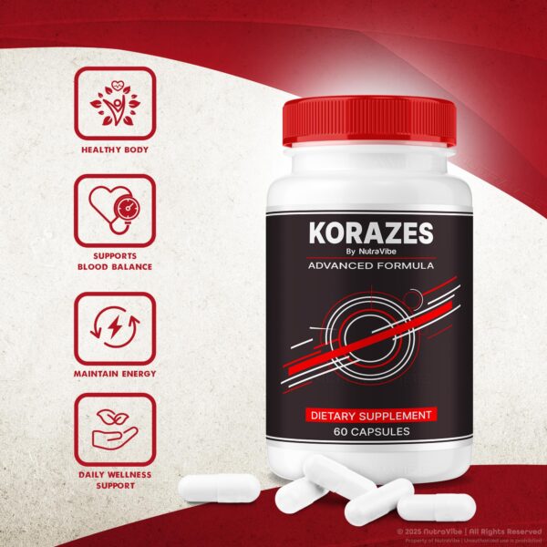 Presentación de 5 frascos Korazes