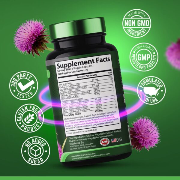 Cápsulas para limpieza hepática y salud general