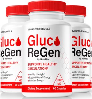 NutraRize GlucoRegen paquete triple suplementos naturales