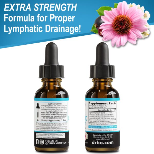 Suplemento líquido orgánico para limpieza linfática