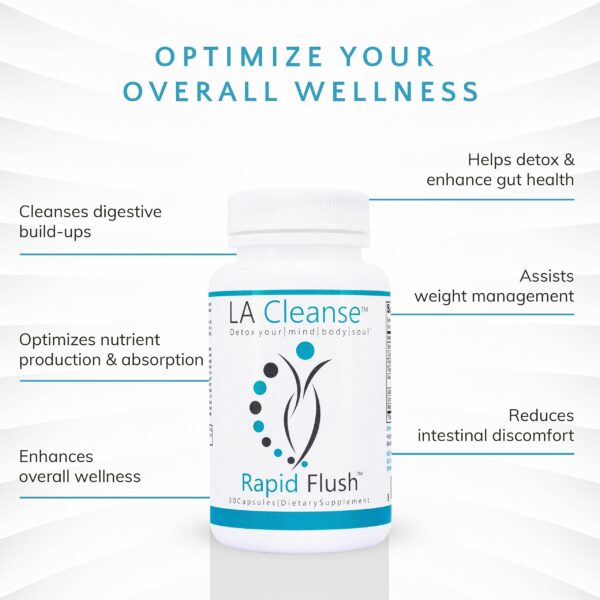 Limpieza intestinal y colon con cápsulas LA Cleanse