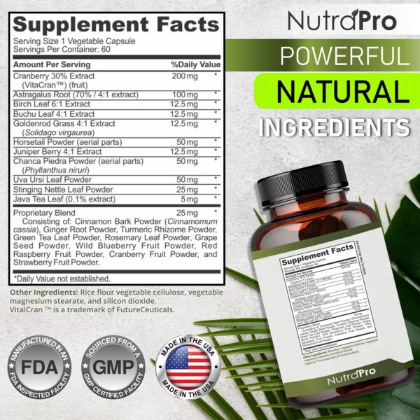 NutraPro suplemento renal y vejiga con chanca piedra y arándano NutraPro suplemento renal y vejiga con chanca piedra y arándano