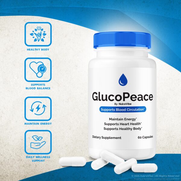 Suplemento para soporte circulatorio Gluco Peace Pills
