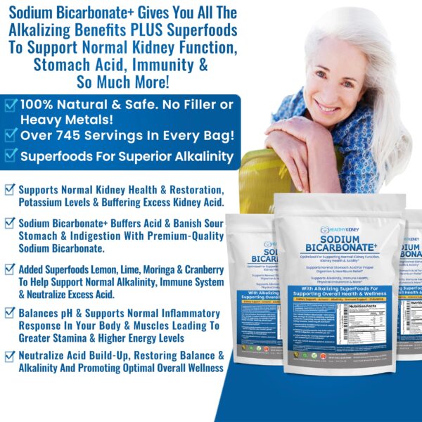 Detox natural para riñones con Bio Fiber y bicarbonato Detox natural para riñones con Bio Fiber y bicarbonato