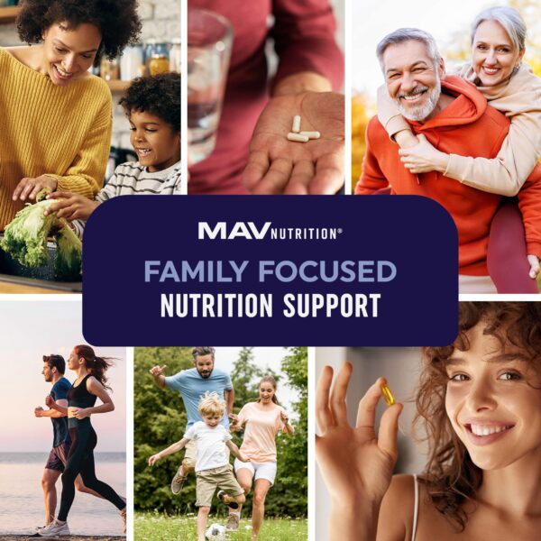 Gomitas MAV Nutrition para metabolismo y energía visión top