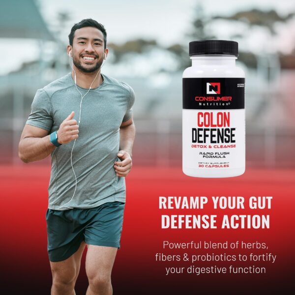 Detalle cápsulas Colon Cleanse suplementarias para el colon