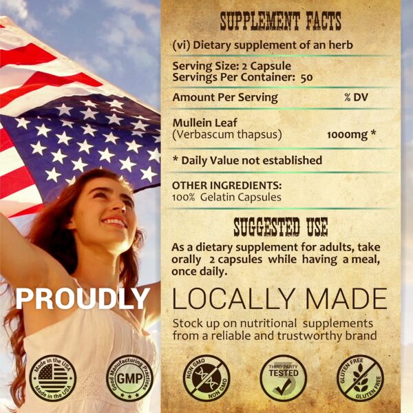 Vista lateral frasco Herbalicious extracto gordolobo sin OMG