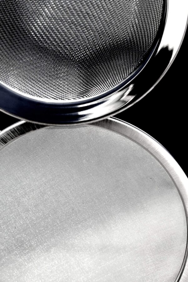 Colador Purelife para baldes de enema café 5 pulgadas ancho