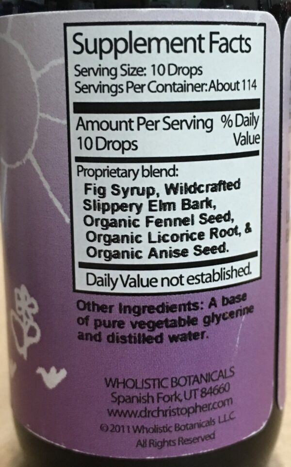 Etiqueta frontal tónico Dr Christopher Kid-E-Reg