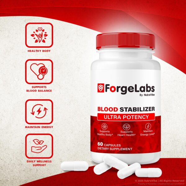 Caja de suplemento NutraVibe ForgeLabs para salud diaria Caja de suplemento NutraVibe ForgeLabs para salud diaria