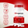 Etiqueta frontal de ForgeLabs Blood Stabilizer en frasco