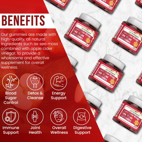 Gomitas vinagre sidra manzana HERBOGANIC para salud