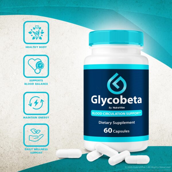 Glycobeta vista superior de frasco