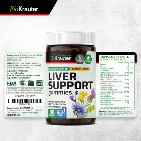 Embalaje del producto BIO KRAUTER soporte hepático