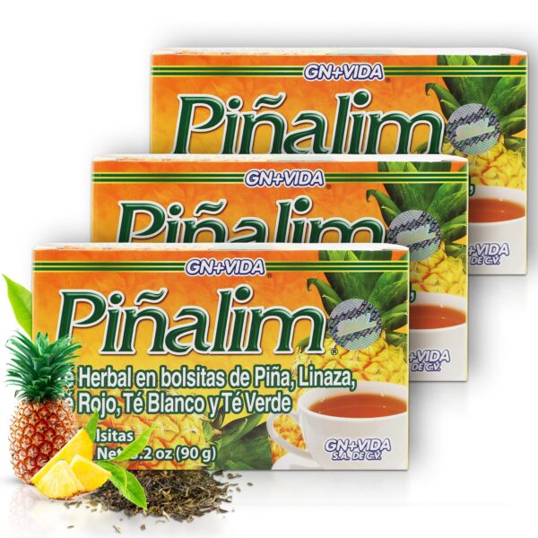Caja té Pinalim GN+Vida mezcla natural sin cafeína paquete 3 unidades
