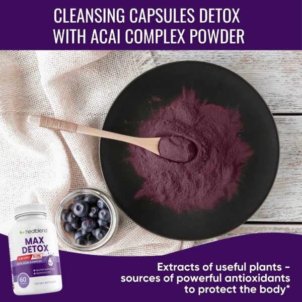 Suplemento Max Detox puro, sin aditivos artificiales y eficaz