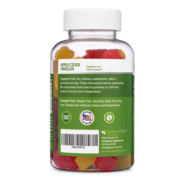 Gomitas masticables vinagre manzana Herbatech sin gluten