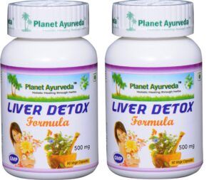Planet Ayurveda fórmula detox hígado 2 botellas cápsulas vegetales