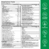 Detalle nutritional facts Force Factor Greens superalimentos
