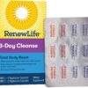 Renew Life Cleanse 3 Días suplemento detox herbal 12 cápsulas