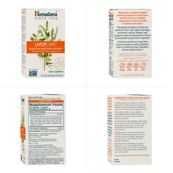 Cápsulas Himalaya para salud y detoxificación del hígado