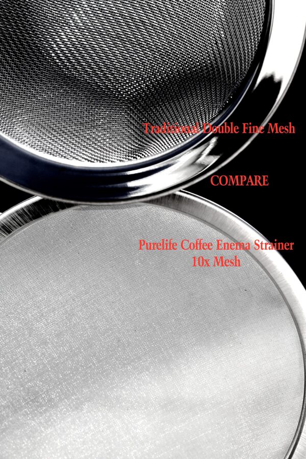 Colador Purelife premium para enema café 10X micro malla