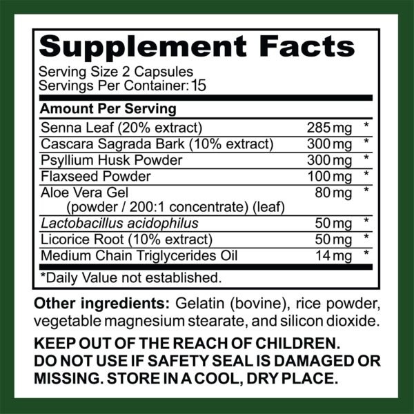 Cápsulas para digestión mejorada Saint Mingiano colon detox