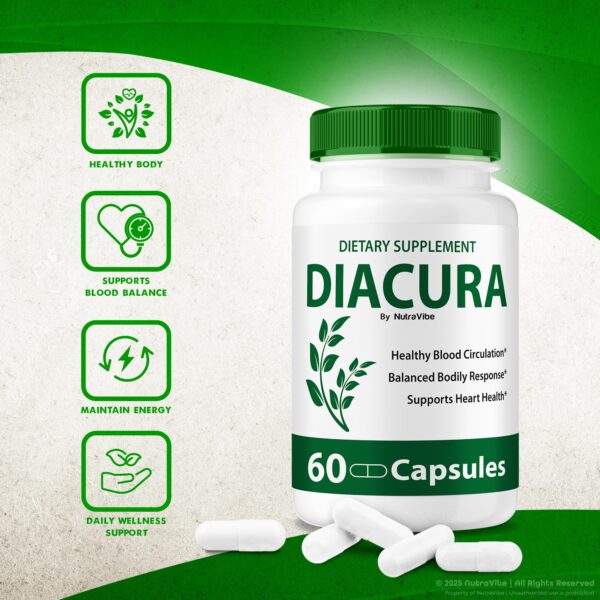 Cápsulas Diacura en mesa