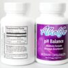 Visión lateral botella 90 tabletas Alkalife balance pH