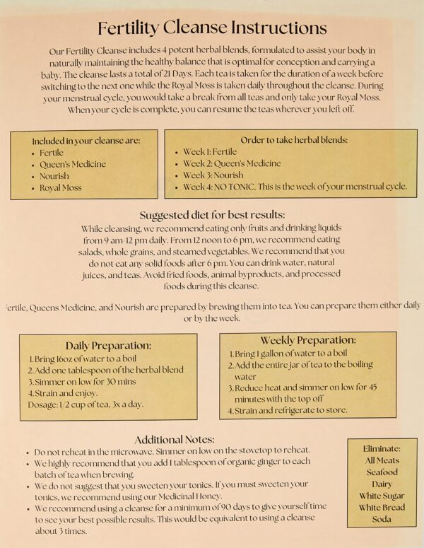 Té Herbal Ancient Healing para fertilidad