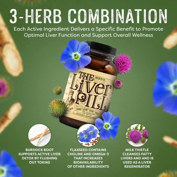 Ingredientes naturales pastillas The Liver Pill