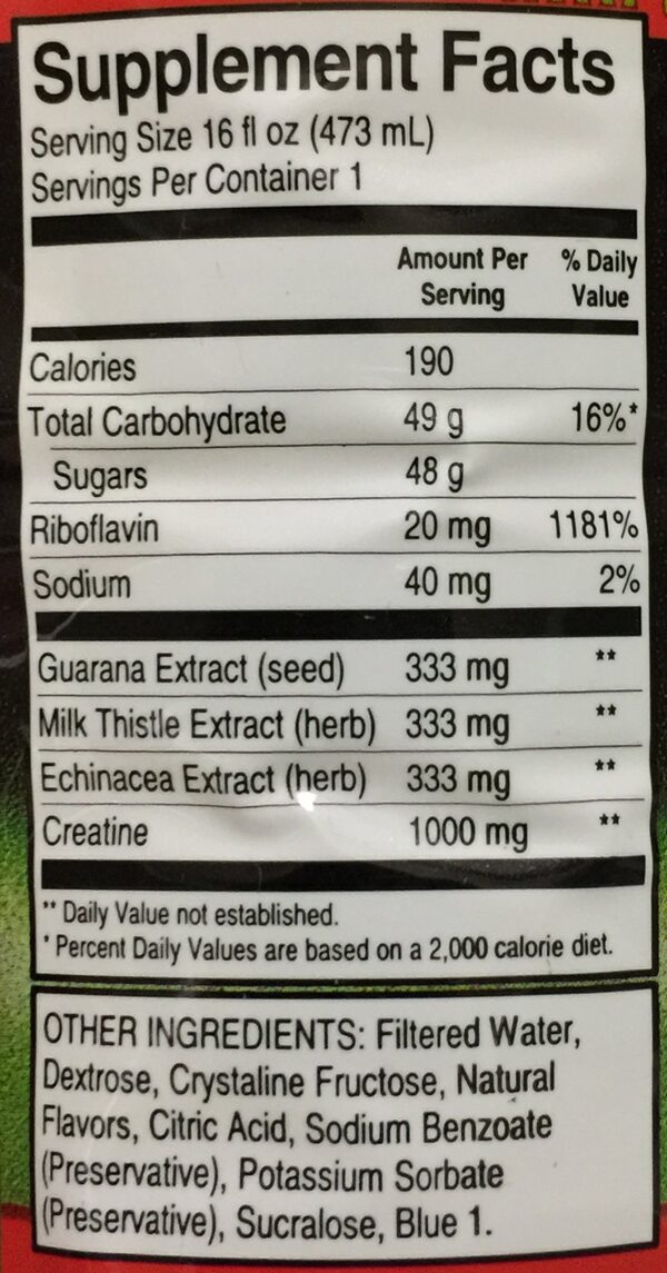 Champ Flush Out detox bebida líquido fresa kiwi 2 unidades