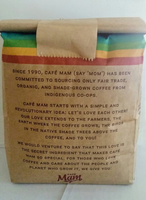 Bolsa de café enema orgánico Cafe Mam 2 libras