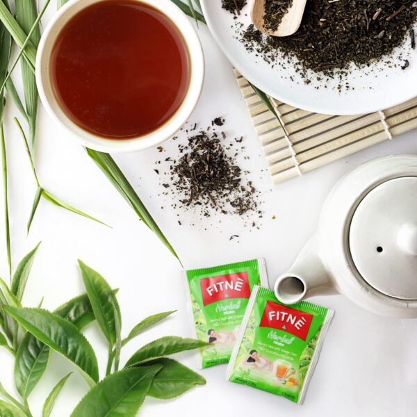 FITNE té verde detox suave con sabor miel limón y estevia