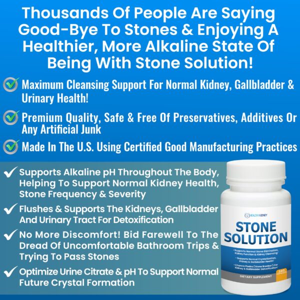 Paquete Stone Solution y Kidney Shield para salud renal
