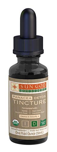 Sun God Medicinals tinctura detox panacea extracto herbal bienestar 1oz