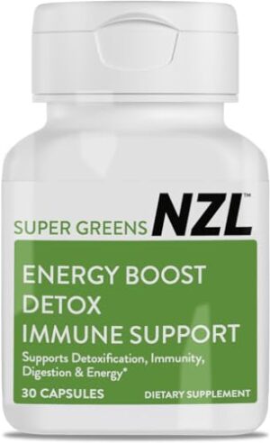 Cápsulas Super Greens OMEGANZL NZL suplemento antioxidantes y detox
