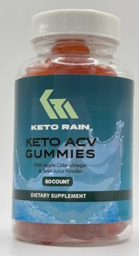 Envase lateral gomitas Keto Rain ACV para diabéticos