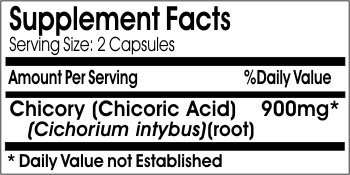 Caja de Achicoria 900mg 90 cápsulas PureControl Supplements