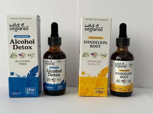 Botella de tintura Wild & Organic para detox de alcohol