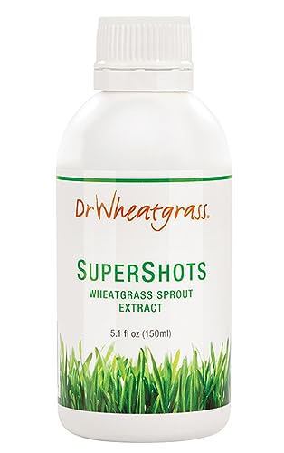 Dr Wheatgrass Supershots botella de extracto de hierba de trigo