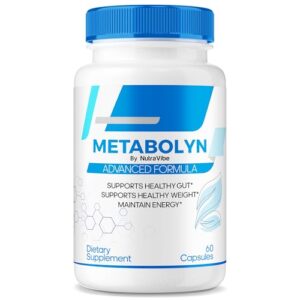Paquete de cápsulas Metabolyn 60 unidades NutraVibe lado frontal