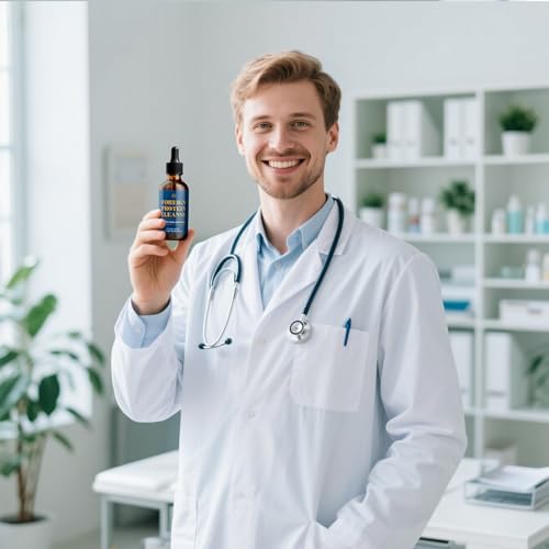 Vista lateral del frasco con gotero de Foreign Protein Cleanse