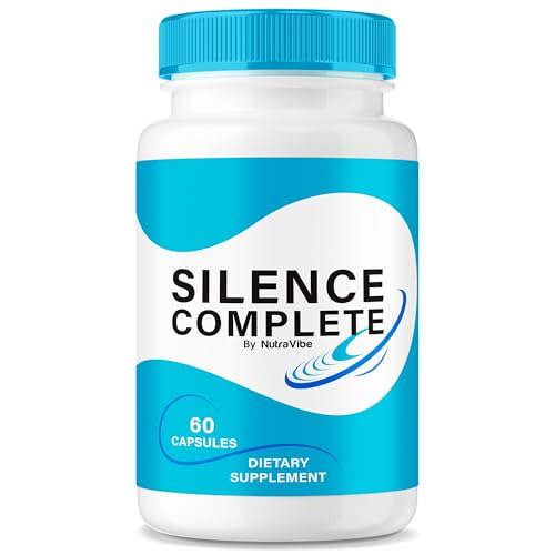 Botella de cápsulas Silence Complete para salud del oído