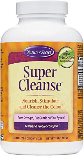 Nature's Secret Super Cleanse estuche para tabletas