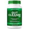 NutraVibe Gut Cleanse Pro frasco con cápsulas para higiene intestinal y digestión