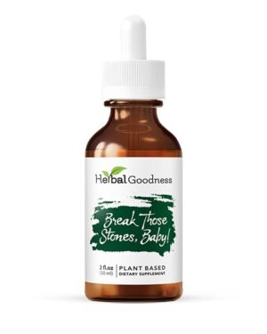 Break Those Stones Baby Herbal Goodness limpieza riñón hígado botella