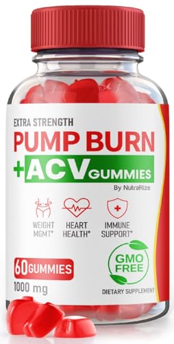 Pump Burn ACV gomitas presentación frontal paquete rojo