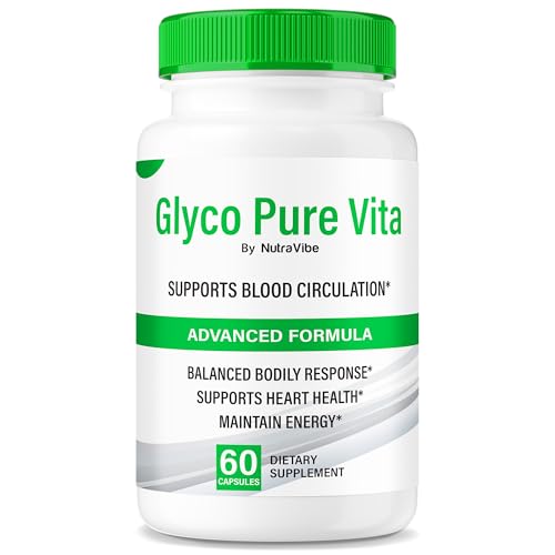 Frasco de cápsulas Glyco Pure Vita fórmula natural 60 contenedor