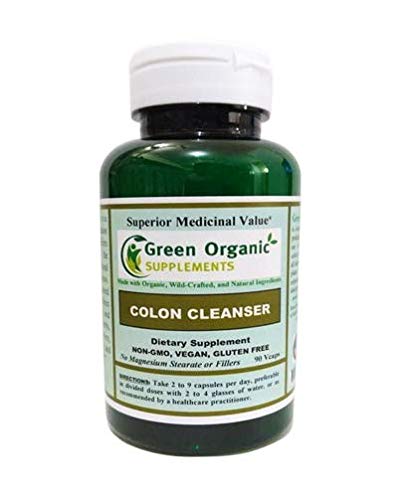 Frasco Green Organic Supplements Limpiador de Colon con hierbas naturales